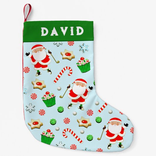 Kolf vakantiegeschenk kleine kerstsok (Voorkant)