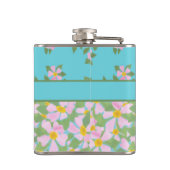 Kolf van de Florale Hip van de gemengde roze doolg Heupfles (Achterkant)