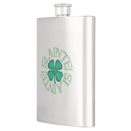 Kolf van klassiek roestvrij staal flacon (Links)