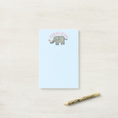 Kolf Vol Liefde Schattige Olifant Doodle Post-it® Notes (Op bureau)