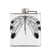 Kolf voor eigen kunstvaten (Eagle Eagle Feather Tr Heupfles (Achterkant)