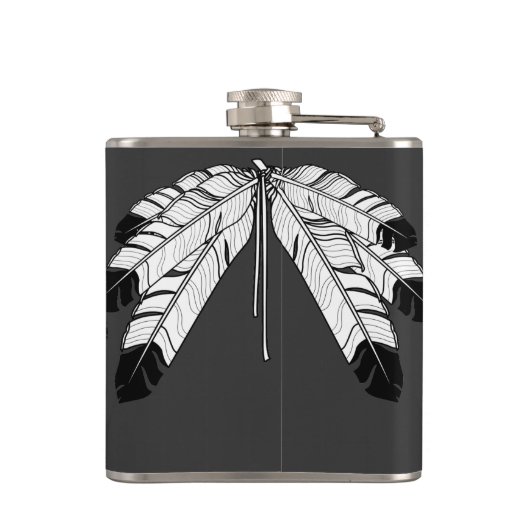 Kolf voor eigen kunstvaten (Eagle Eagle Feather Tr Heupfles (Achterkant)