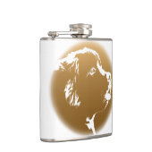 Kolf voor Newfoundland Aangepaste Hondenliefhebber Heupfles (Rechts)