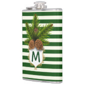 Kolf voor pijnbomen en groenstaven heupfles (Links)