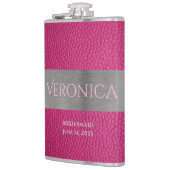 Kolf voor roze en metaal heupfles (Links)