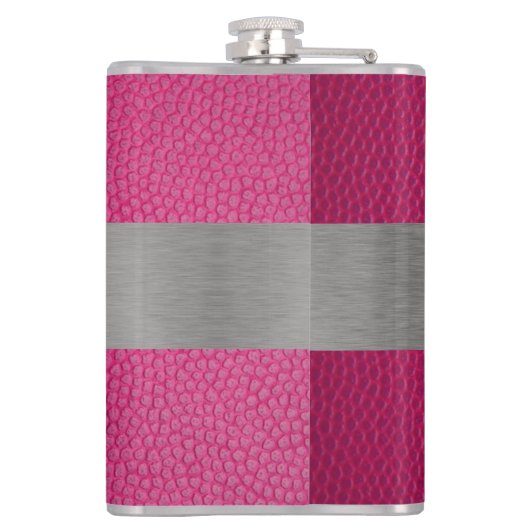 Kolf voor roze en metaal heupfles (Achterkant)