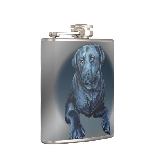 Kolf voor zwarte lak Aangepaste labrador Retriever Heupfles (Rechts)