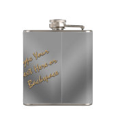 Kolf voor zwarte lak Aangepaste labrador Retriever Heupfles (Achterkant)