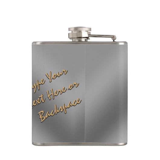 Kolf voor zwarte lak Aangepaste labrador Retriever Heupfles (Achterkant)