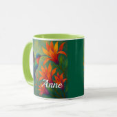 Kolfmug met kolibrie mok (Voorkant links)