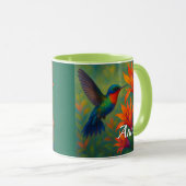 Kolfmug met kolibrie mok (Voorkant rechts)
