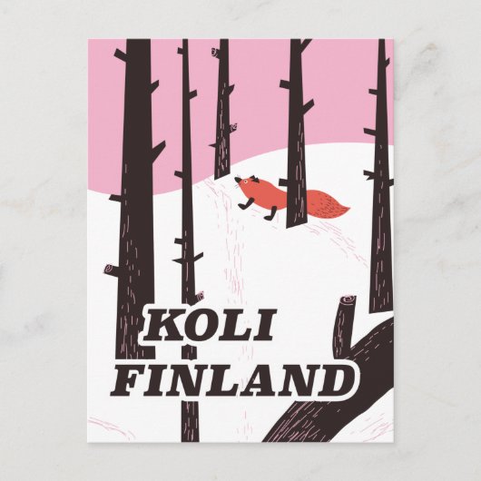 Koli Finland vintage reisposter Briefkaart (Voorkant)
