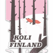 Koli Finland vintage reisposter Sticker (Voorkant)