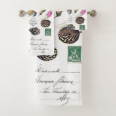 Kolibri Vogels Schildpadden Bloem Bad Handdoek Set (Insitu)