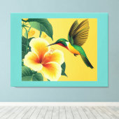 KOLIBRIE #1 CANVAS AFDRUK (Insitu (Houten vloer))