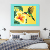 KOLIBRIE #1 CANVAS AFDRUK (Insitu (Slaapkamer))