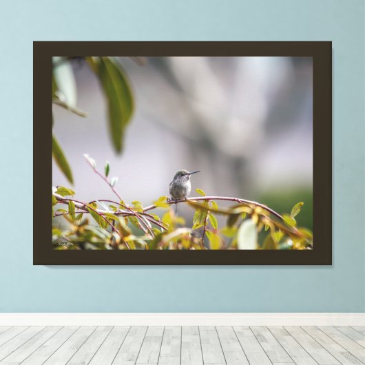 Kolibrie 3346 canvas afdruk (Insitu (Houten vloer))