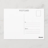 Kolibrie Aquarel Briefkaart (Achterkant)