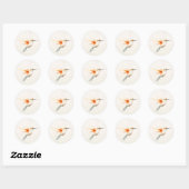 Kolibrie Aquarel Ronde Sticker (Vel)