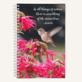 Kolibrie Aristoteles Philosophical Quote Notitieboek (Voorkant)