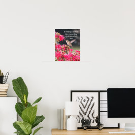 Kolibrie Aristotelische Filosofische Spreuk Poster