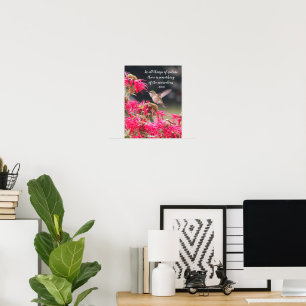 Kolibrie Aristotelische Filosofische Spreuk Poster