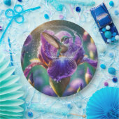 Kolibrie Baden In Een Iris Papieren Bordje (Feest)