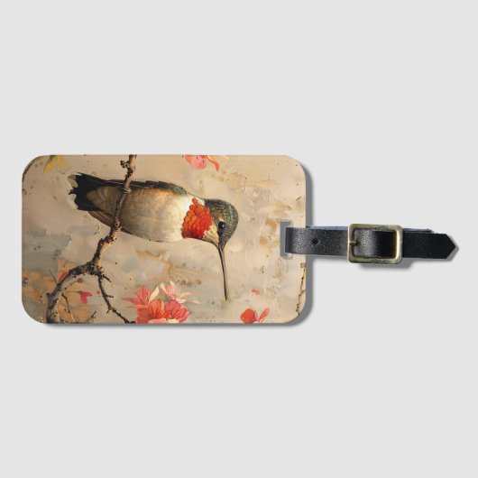  kolibrie Bagagelabel (Voorkant (horizontaal))