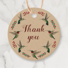 Kolibrie Bedankt Bedankjes Labels