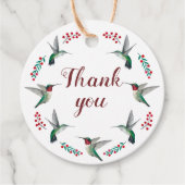 Kolibrie Bedankt Bedankjes Labels (Voorkant)