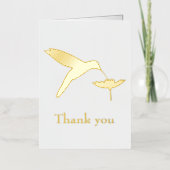 Kolibrie Bedankt Folie Wenskaart (Voorkant)
