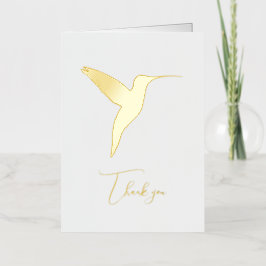 Kolibrie Bedankt Folie Wenskaart