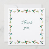 Kolibrie Bedankt Notitiekaartje (Voorkant)