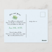 Kolibrie Bewaar onze datum Briefkaart (Achterkant)