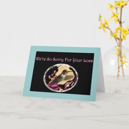 kolibrie blanco sympathiekaart kaart (Gele Bloem)