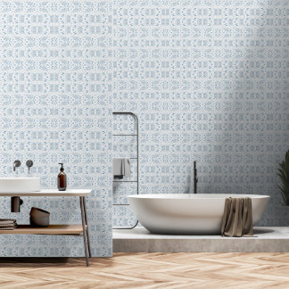 Kolibrie Blauwe Toile Behang