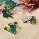 Kolibrie & Bloeiende Bloemen Legpuzzel (Zijkant)