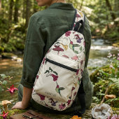 Kolibrie Bloem Naam Beige Modern Sling Bag