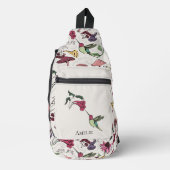Kolibrie Bloem Naam Beige Modern Sling Bag (Voorkant)