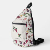 Kolibrie Bloem Naam Beige Modern Sling Bag (Rechterhoek)