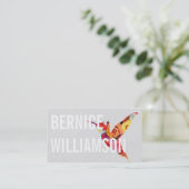 Kolibrie | Bloemen III Visitekaartje (Staand voorkant)