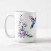 Kolibrie Bloemige Waterverf Koffiemok (Links)