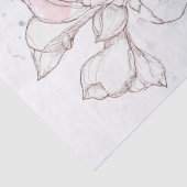Kolibrie Bloemlijn Aquarel Tissuepapier (Detail)