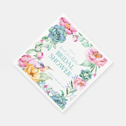 Kolibrie Boho Bruidsfeestje Servet (Hoek)