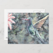 kolibrie briefkaart (Voorkant / Achterkant)