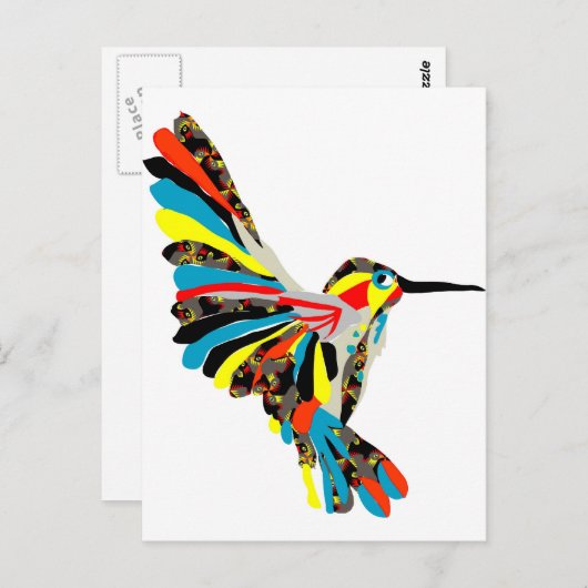 kolibrie briefkaart (Voorkant / Achterkant)