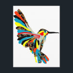 kolibrie briefkaart<br><div class="desc">Een heldere kleurrijke digitale tekening van een kolibrie</div>