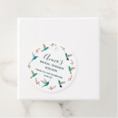 Kolibrie Bruidsfeest Cadeautag Stickers Bedankjes Labels (In situ)