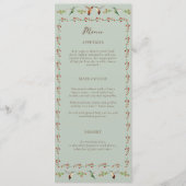 Kolibrie Bruiloftsmenu Menu (Voorkant)