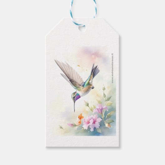 Kolibrie Cadeaulabel (Voorkant)